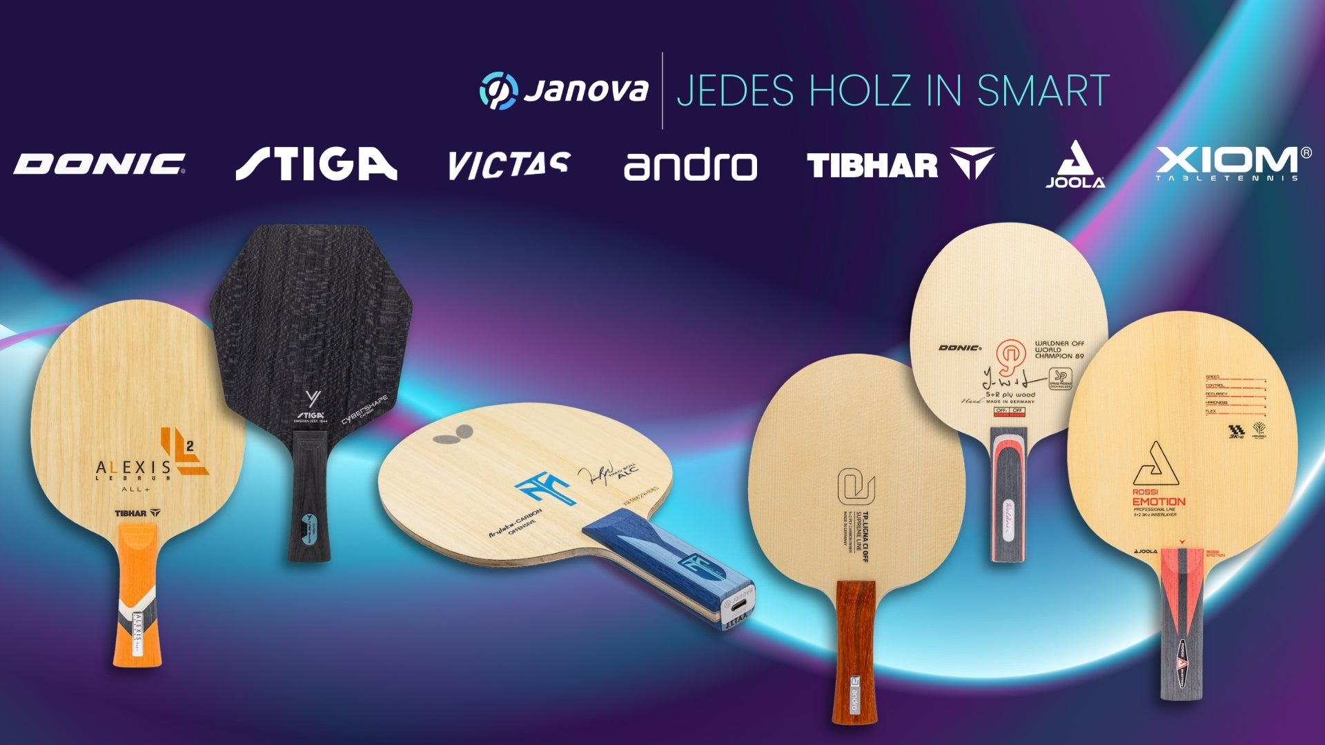 Alle Hölzer mit janova Sensor
