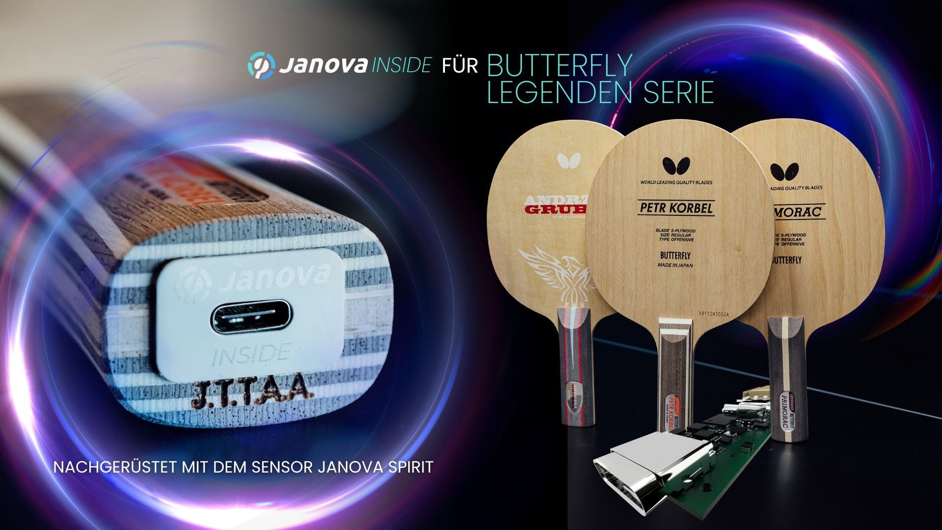 Butterfly Legends Serie nachgerüstet mit dem Janova Sensor