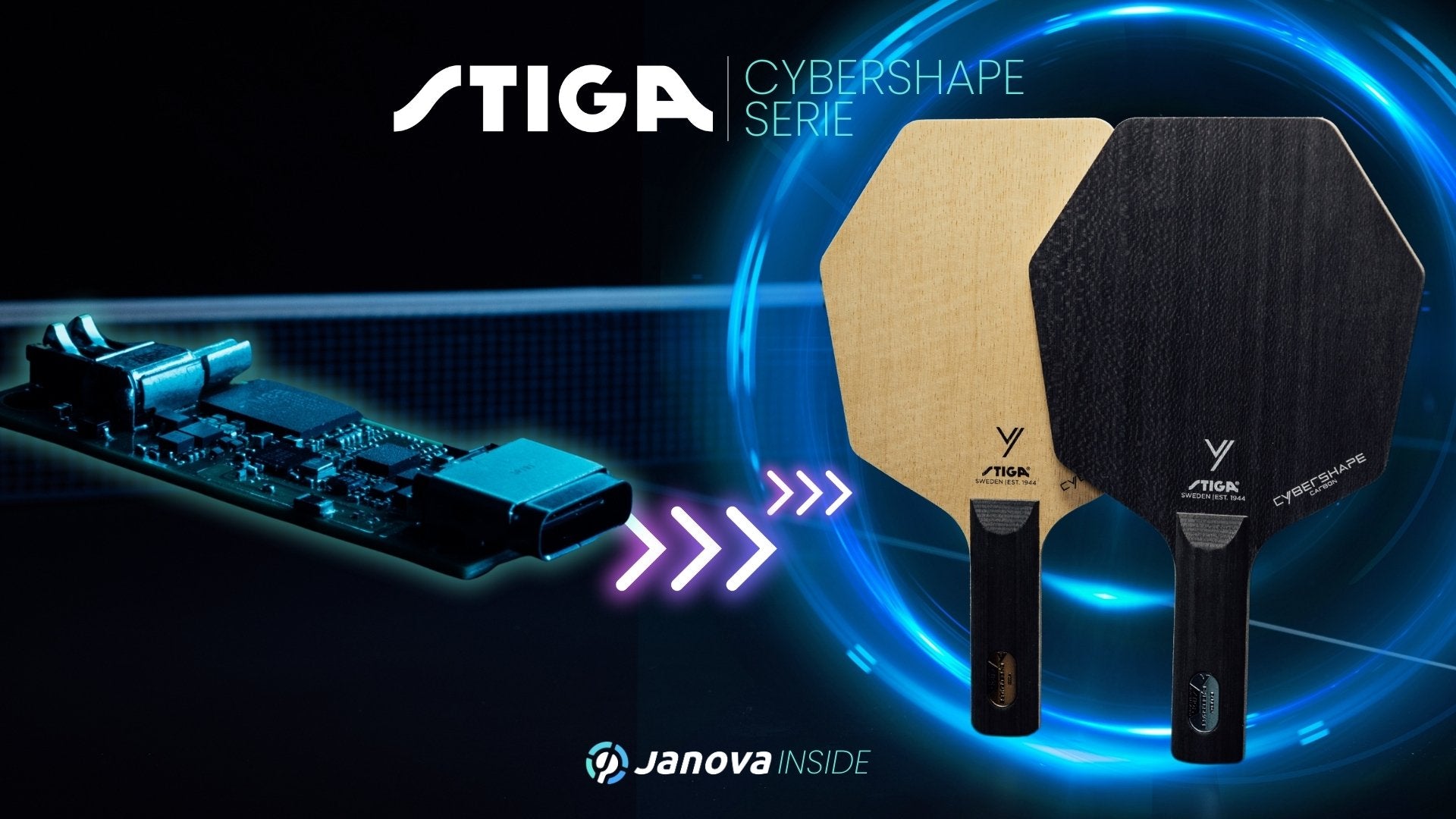 Stiga Cybershape - Hölzer mit ikonische Form
